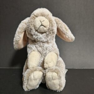 Lelly Venturelli Rare Bunny 7” Realistic Gray White Pink Plush Stuffed Rabbit